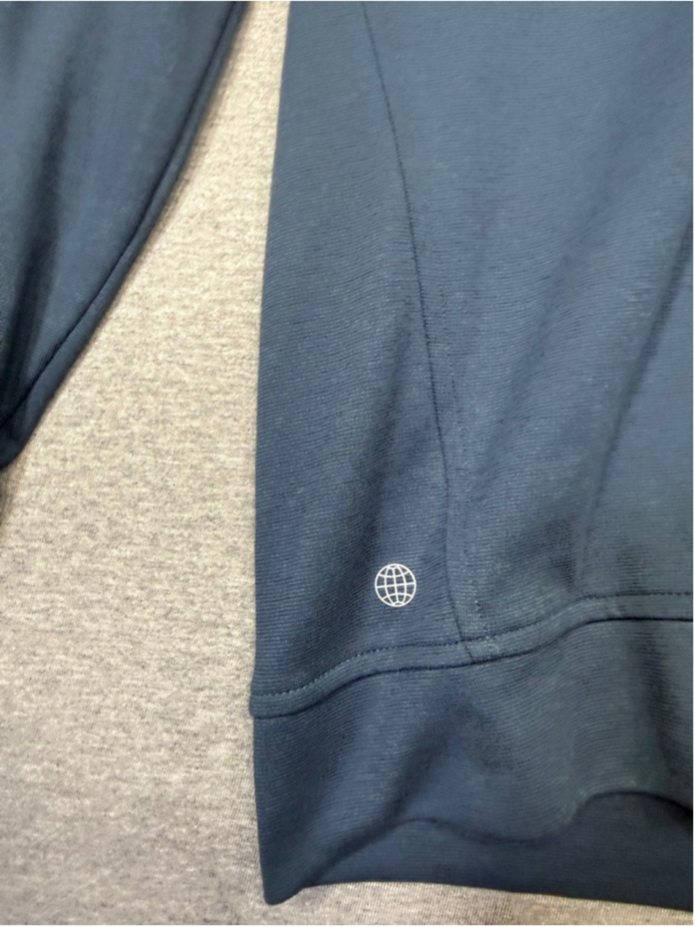 Men's Adidas Blue Cardigan Sweater M made with ocean plastics - Picture 2 of 5